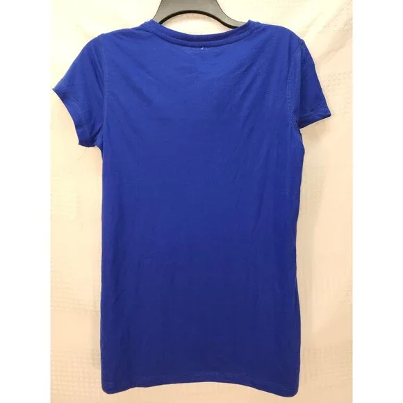 NFL Team Apparel Tshirt Womens Size Medium New York Giants Short Sleeve Blue - Picture 4 of 5